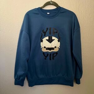 SZ- M Blue Graphic Men's Sweater